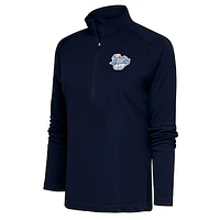 Women's Antigua  Navy Corpus Christi Hooks Tribute Half-Zip Pullover Top