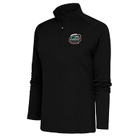 Women's Antigua Great Lakes Loons Tribute Half-Zip Pullover Top