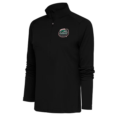 Women's Antigua Great Lakes Loons Tribute Half-Zip Pullover Top