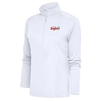 Women's Antigua Lansing Lugnuts Tribute Half-Zip Pullover Top