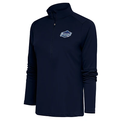 Women's Antigua  Navy San Antonio Missions Tribute Half-Zip Pullover Top