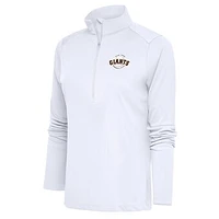 Women's Antigua San Jose Giants Tribute Half-Zip Pullover Top