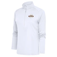 Women's Antigua San Jose Giants Tribute Half-Zip Pullover Top