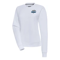 Women's Antigua  White Lake County Captains Victory Pullover Sweatshirt