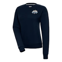 Women's Antigua  Navy Lake County Captains Victory Pullover Sweatshirt