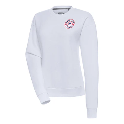 Women's Antigua  White Nashville Sounds Victory Pullover Sweatshirt