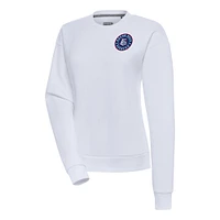 Women's Antigua  White Round Rock Express Victory Pullover Sweatshirt