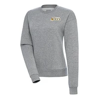 Women's Antigua  Heather Gray Salt Lake Bees Victory Pullover Sweatshirt