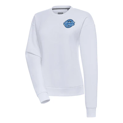 Women's Antigua  White St. Paul Saints Victory Pullover Sweatshirt