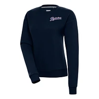 Women's Antigua  Navy Tacoma Rainiers Victory Pullover Sweatshirt