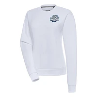 Women's Antigua  White Tampa Tarpons Victory Pullover Sweatshirt