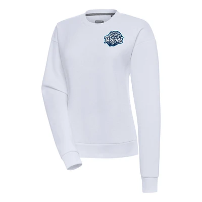 Women's Antigua  White Tampa Tarpons Victory Pullover Sweatshirt
