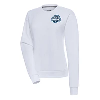 Women's Antigua  White Tampa Tarpons Victory Pullover Sweatshirt