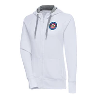 Women's Antigua Amarillo Sod Poodles Victory Full-Zip Hoodie