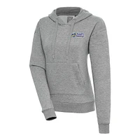 Women's Antigua  Heather Gray Fort Myers Mighty Mussels Victory Pullover Hoodie
