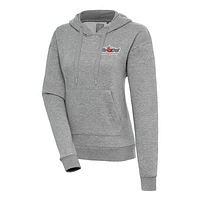 Women's Antigua  Heather Gray Fort Wayne TinCaps Victory Pullover Hoodie