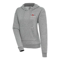 Women's Antigua  Heather Gray Fort Wayne TinCaps Victory Pullover Hoodie