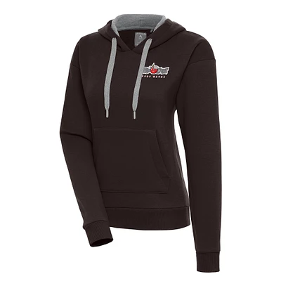 Women's Antigua  Brown Fort Wayne TinCaps Victory Pullover Hoodie