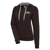 Women's Antigua  Brown Fort Wayne TinCaps Victory Pullover Hoodie