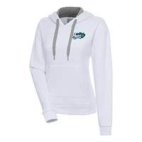 Women's Antigua  White Hillsboro Hops Victory Pullover Hoodie