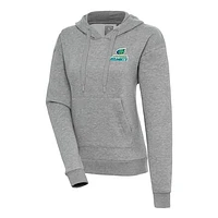 Women's Antigua  Heather Gray Lynchburg Hillcats Victory Pullover Hoodie