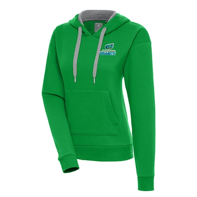 Women's Antigua  Kelly Green Lynchburg Hillcats Victory Pullover Hoodie