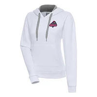 Women's Antigua  White Memphis Redbirds Victory Pullover Hoodie