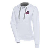 Women's Antigua  White Memphis Redbirds Victory Pullover Hoodie