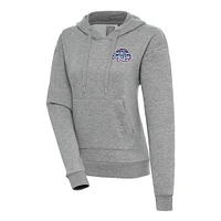 Women's Antigua  Heather Gray New Hampshire Fisher Cats Victory Pullover Hoodie