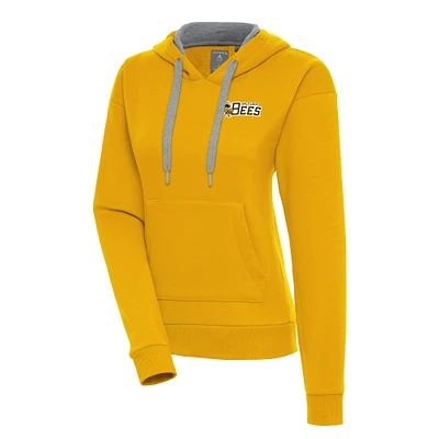 Women's Antigua  Gold Salt Lake Bees Victory Pullover Hoodie