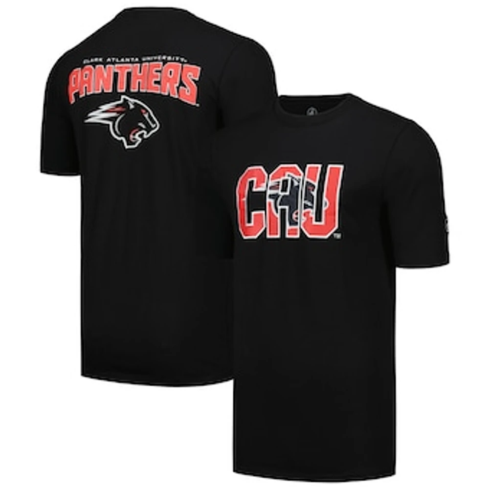 Men's FISLL Black Clark Atlanta University Panthers Applique T-Shirt