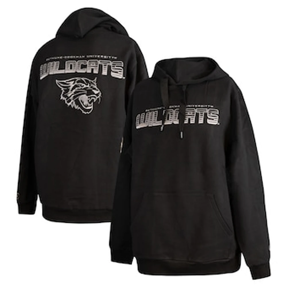 Men's FISLL  Black Bethune-Cookman Wildcats Puff Print Sliced Pullover Hoodie