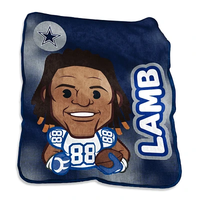 CeeDee Lamb Dallas Cowboys 50" x 60" Player Caricature Throw Blanket