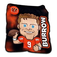 Joe Burrow Cincinnati Bengals 50" x 60" Player Caricature Throw Blanket