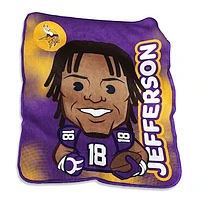 Justin Jefferson Minnesota Vikings 50" x 60" Player Caricature Throw Blanket