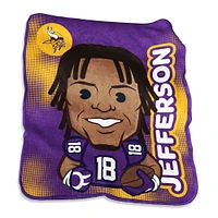 Justin Jefferson Minnesota Vikings 50" x 60" Player Caricature Throw Blanket