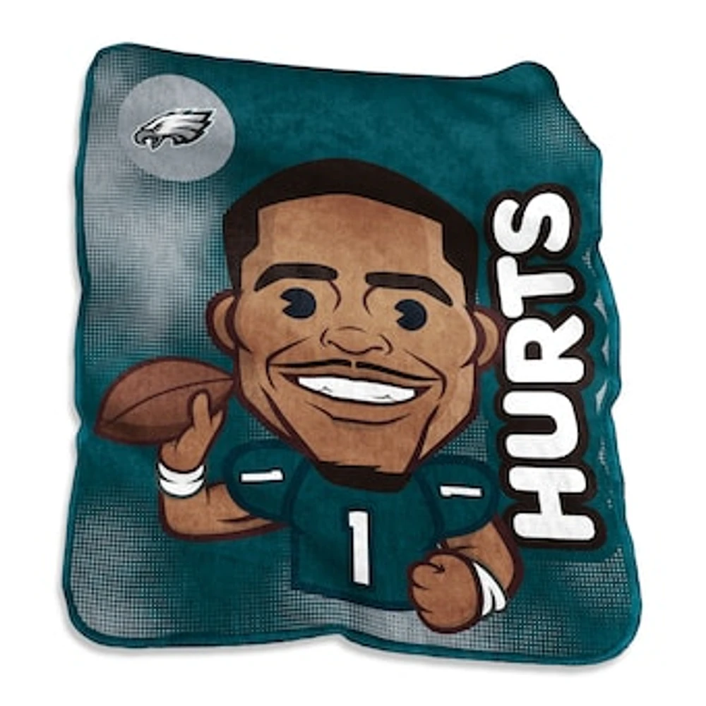 Jalen Hurts Philadelphia Eagles 50" x 60" Player Caricature Throw Blanket