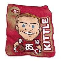 George Kittle San Francisco 49ers 50" x 60" Player Caricature Throw Blanket