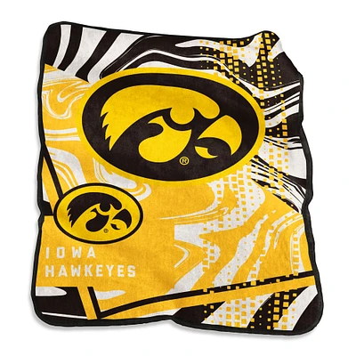 Iowa Hawkeyes 50" x 60" Swirl Raschel Throw Blanket