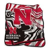 Nebraska Huskers 50" x 60" Swirl Raschel Throw Blanket