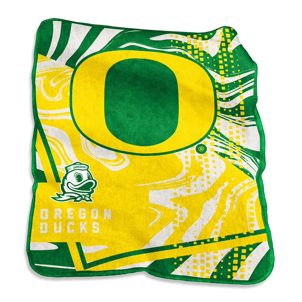 Oregon Ducks 50" x 60" Swirl Raschel Throw Blanket