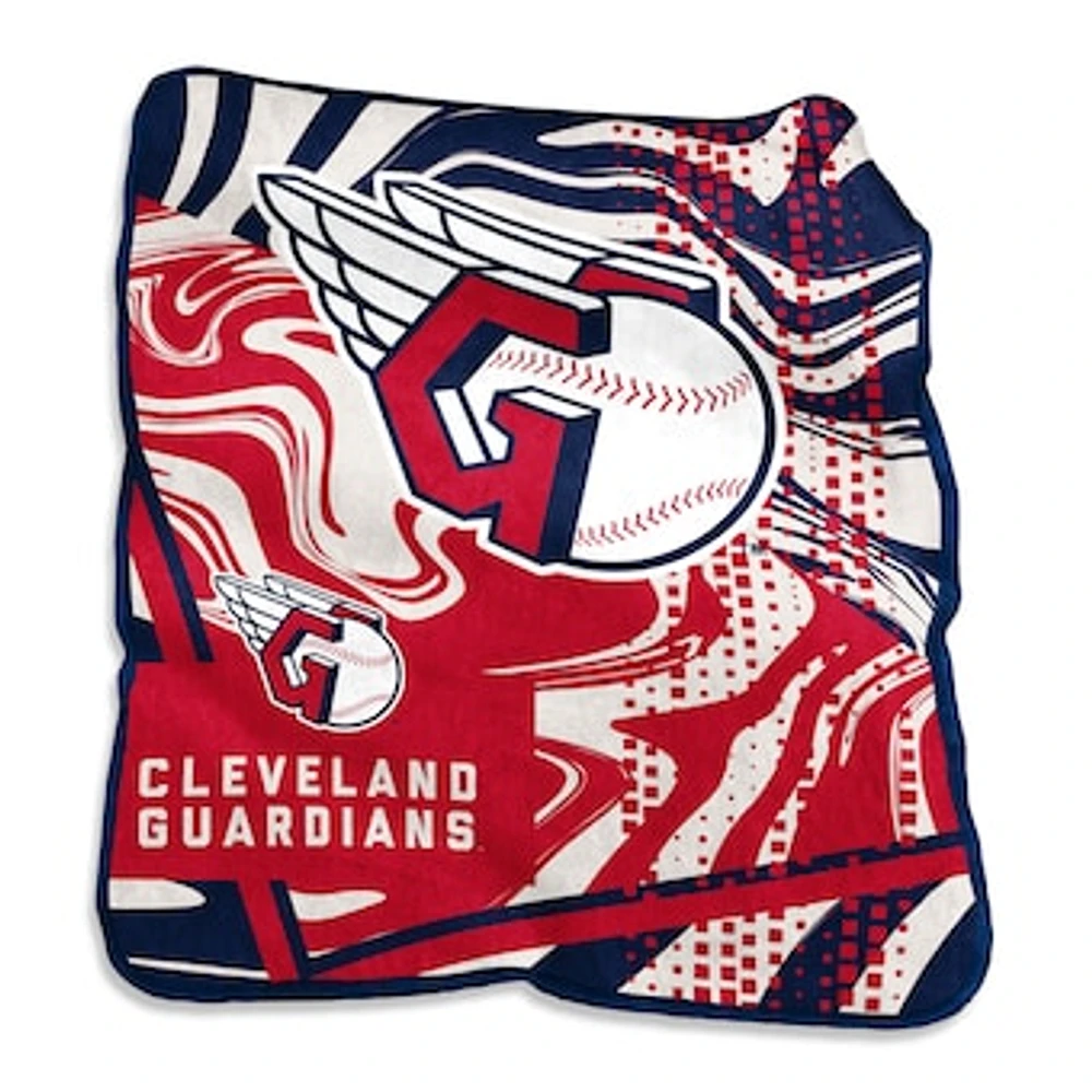 Cleveland Guardians 50" x 60" Swirl Raschel Throw Blanket