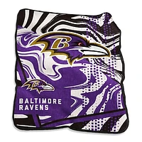 Baltimore Ravens 50" x 60" Swirl Raschel Throw Blanket