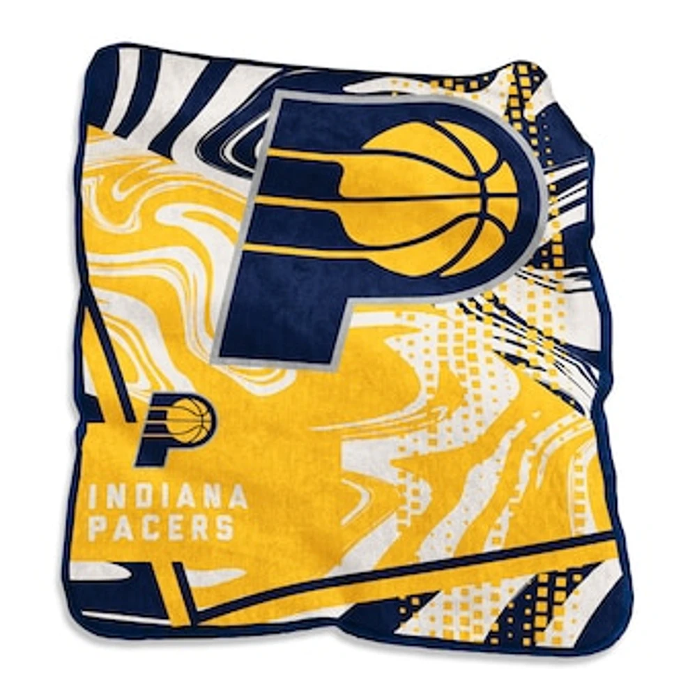 Indiana Pacers 50" x 60" Swirl Raschel Throw Blanket