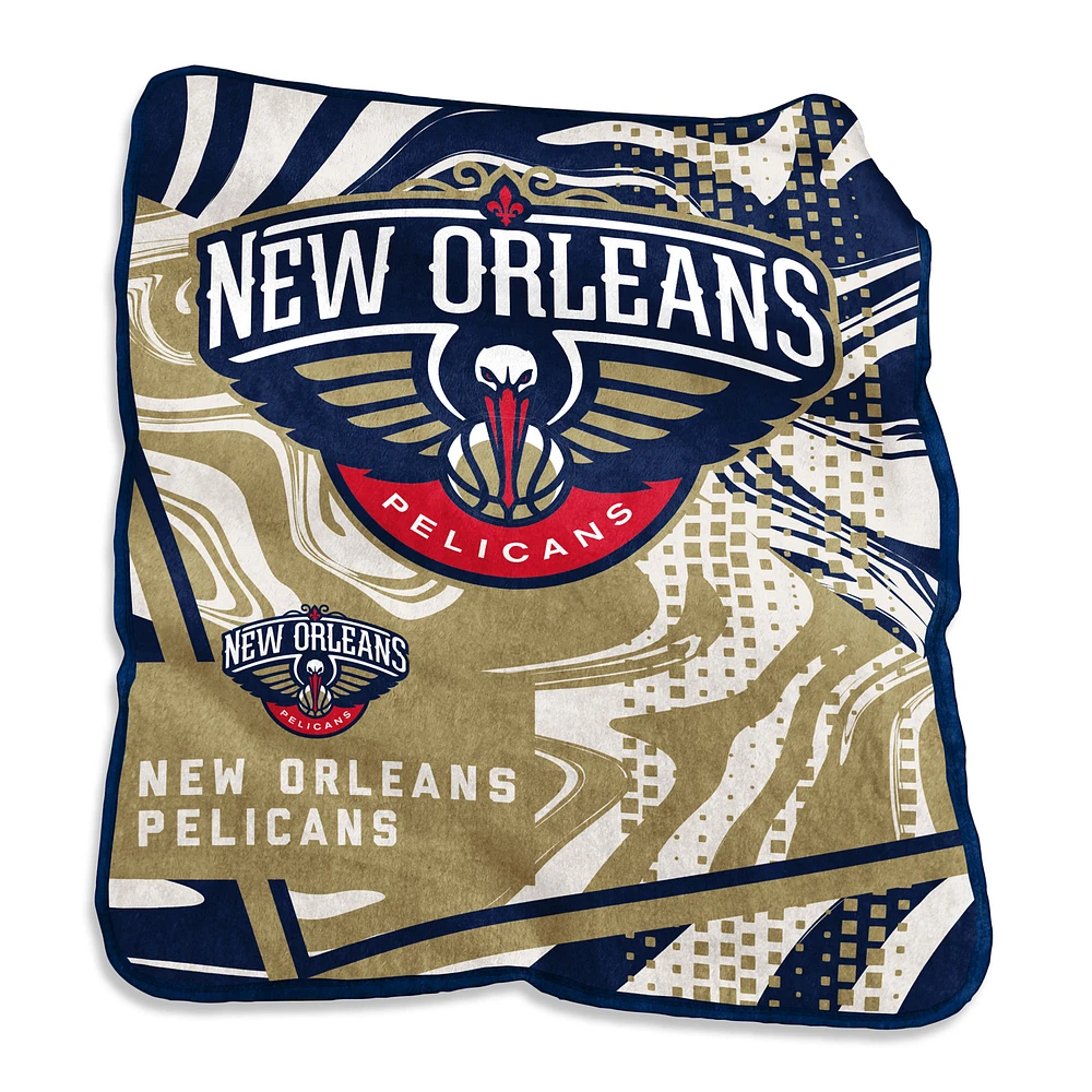 New Orleans Pelicans 50" x 60" Swirl Raschel Throw Blanket