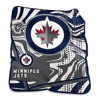 Winnipeg Jets 50" x 60" Swirl Raschel Throw Blanket