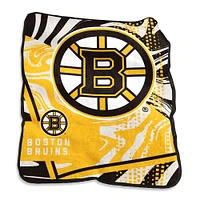 Boston Bruins 50" x 60" Swirl Raschel Throw Blanket