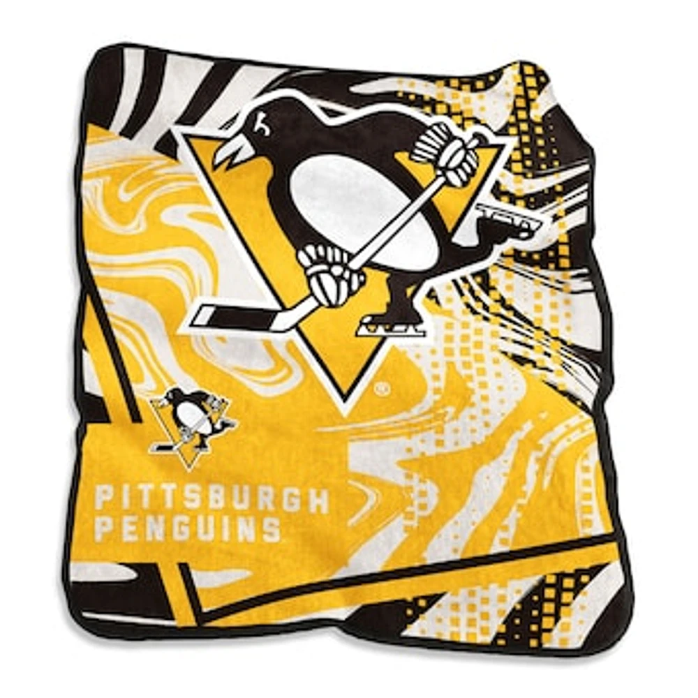 Pittsburgh Penguins 50" x 60" Swirl Raschel Throw Blanket