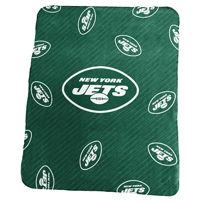 New York Jets 50" x 60" Repeating Logo Classic Plush Throw Blanket