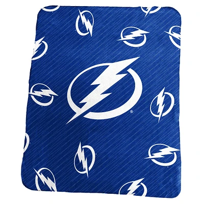 Tampa Bay Lightning 50" x 60" Repeating Logo Classic Plush Throw Blanket